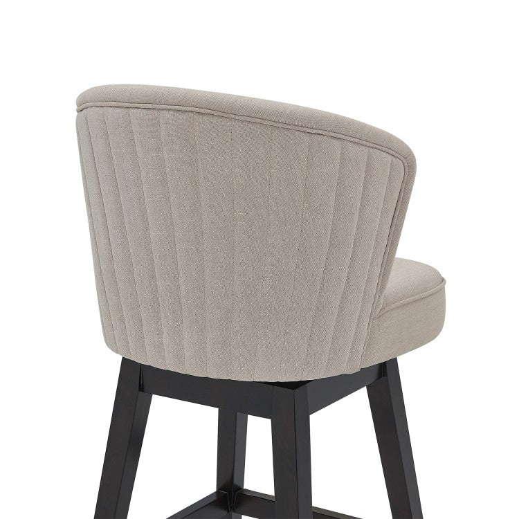 Brandy 26" & 30" Bar Stool - Gray or Tan Fabric