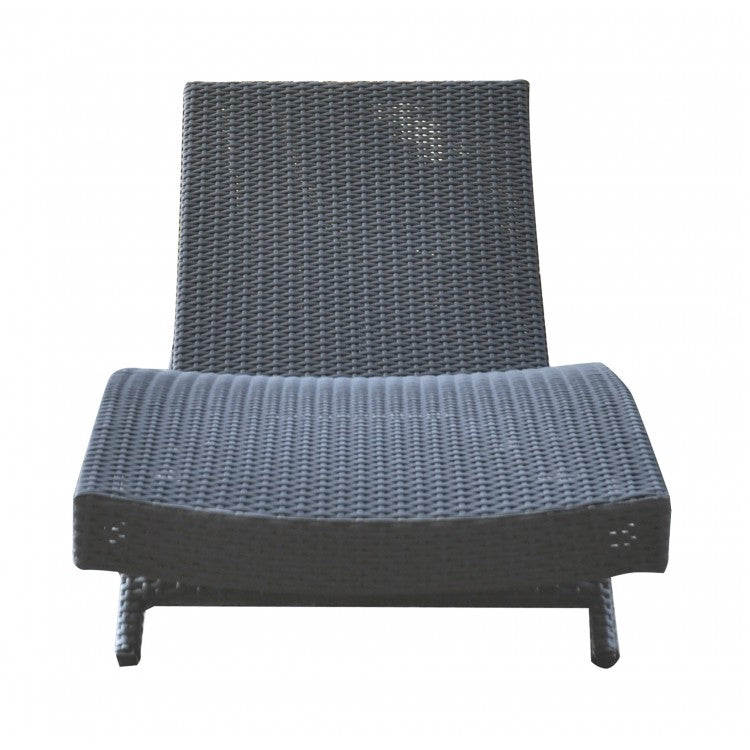 Cabana Outdoor Adjustable Wicker Chaise Lounge Chair