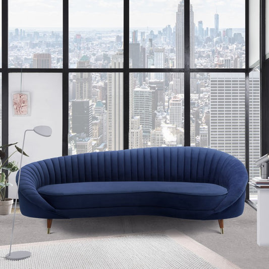 Sofá Armen Living Karisma - Terciopelo azul marino