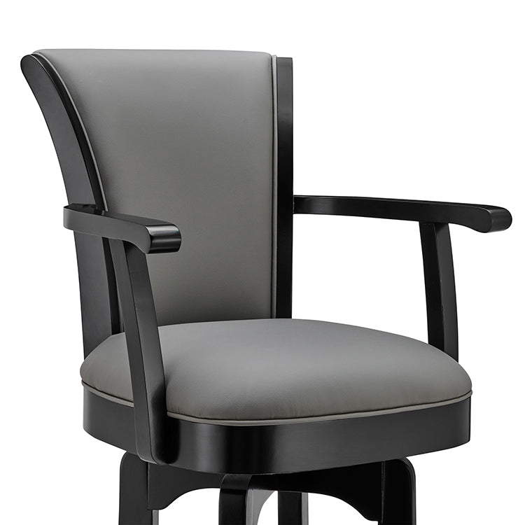 Raleigh Arm 26" Counter Height Swivel Barstool - 2 Finishes