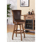Raleigh Arm 26" Counter Height Swivel Barstool - Kahlua Chestnut
