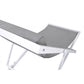 Wave Outdoor Patio Aluminum Deck Chair - White or Gray
