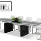 Modrest Lisbon Dining Collection - Extentable Glass Table