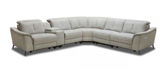 Divani Casa Lloyd de VIG - Seccional moderno con sillones reclinables