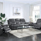 Lamruil Motion Sofa Collection - Gray Top Grain Leather
