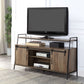 Mueble para TV Rashawn - Acabado en roble rústico y negro
