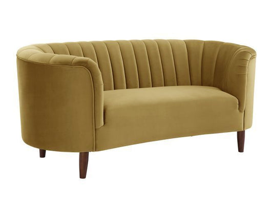 Millephri LV00163 Sofa Set - Olive Yellow Velvet