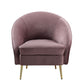 Abey Pink Velvet Chair by Acme