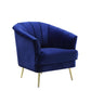 Elvor Blue Velvet Chair
