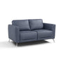 Astonic Blue Leather Loveseat LV00213