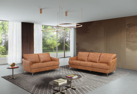 Safi LV00216 Sofa Collection - Cappuchino Leather