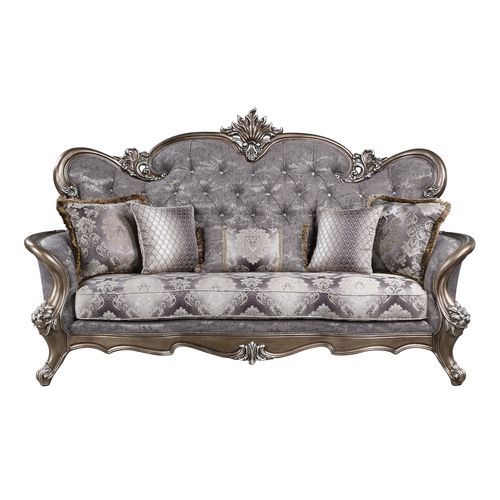 Acme LV00299 Elozzol Sofa Collecton - Antique Bronze Finish