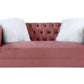 Heiberoll Plush Velvet Sofa LV00327 - Pink or Gray
