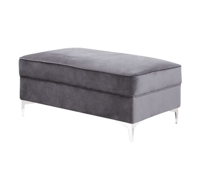 Bovasis Velvet Sofa Acme LV00368 - Converts to Sectional - 2 Colors