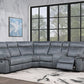 Acme Furniture Dollum LV00398 Sectional - Gray Velvet