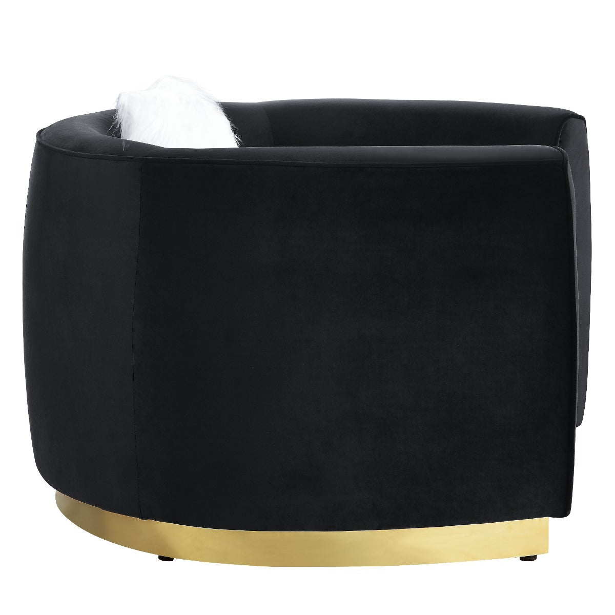 Acme LV01046 Achelle Black Velvet Loveseat