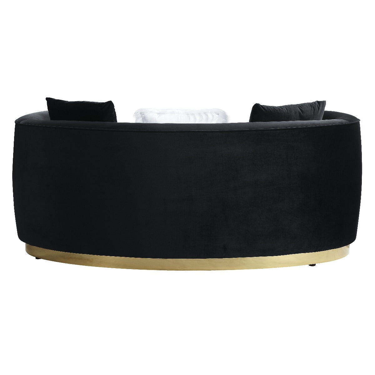 Acme LV01046 Achelle Black Velvet Loveseat