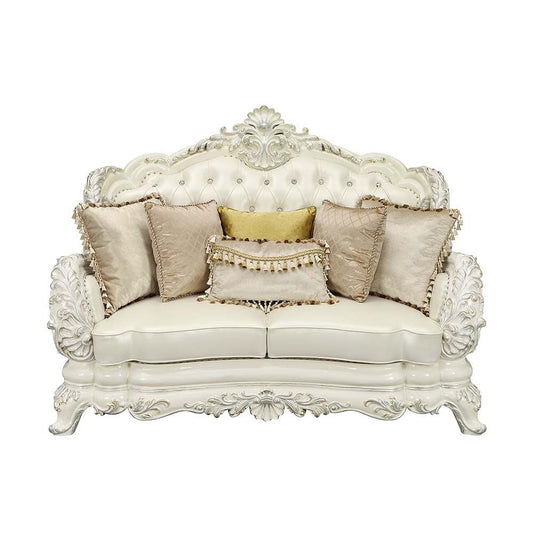 Adara Antique White Loveseat LV01225
