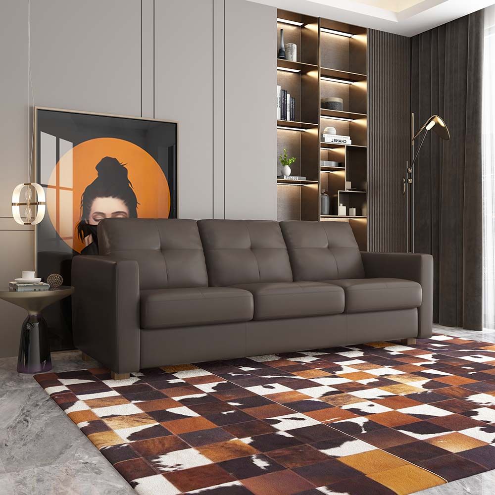 Noci Italian Leather Sofa w/Sleeper - 4 Colors
