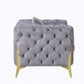Jelanea Gray Velvet Chair LV01408