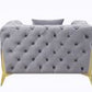 Jelanea Gray Velvet Chair LV01408