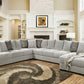 Comfort Industries Memphis Over Sized Sectional - Fog