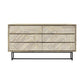 Armen Living Peridot Acacia Wood 4 Pc Bedroom Collection