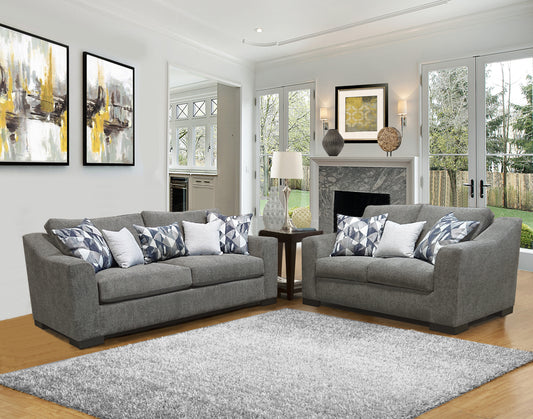 Milo Sofa & Loveseat - Venus Slate Fabric