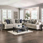 Miramar Transitional Beige Chenille Sofa & Loveseat