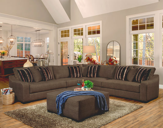 Seccional Comfort Industries Moda de 5 piezas - 3 colores