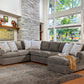 Comfort Industries Morgan 3 Pc Sectional - Granite
