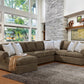 Comfort Industies Morgan - Seccional de 3 piezas - Tabaco o granito