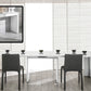 Mesa de comedor blanca extensible ultracompacta moderna Morph