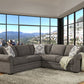 Comfort Industries Lexi Seccional de 2 piezas - 2 colores