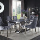 Nasir Marble Top Stainless Steel Dining Collection