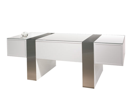 Nero Executive Desk - White Finish