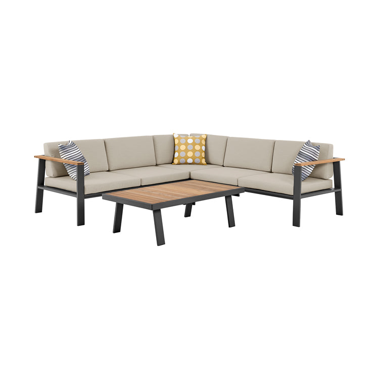 Nofi Outdoor Patio Sectional by Armen Living