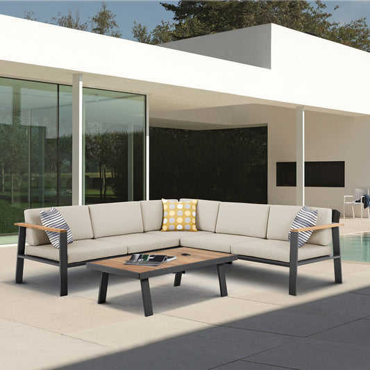 Nofi Outdoor Patio Sectional by Armen Living