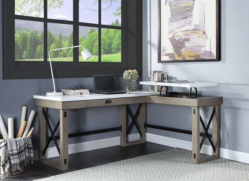 Talmar Writing Desk - Rustic Oak Finish