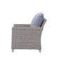 Greeley 4 Pc Patio Set by Acme - Gray Wicker Fabric