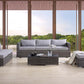Sheffield 4 Pc Patio Sofa Set OT01091 - Gray Fabric