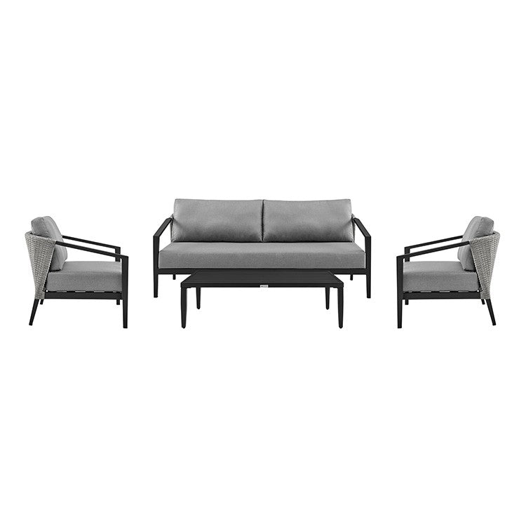 Palma Outdoor Patio 4 Pc Lounge Set