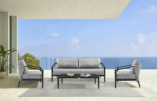 Palma Outdoor Patio 4 Pc Lounge Set