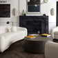 Pascal Sofa Collection - Bone or Charcoal Boucle Textured Fabric