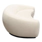 Pascal Sofa Collection - Bone or Charcoal Boucle Textured Fabric