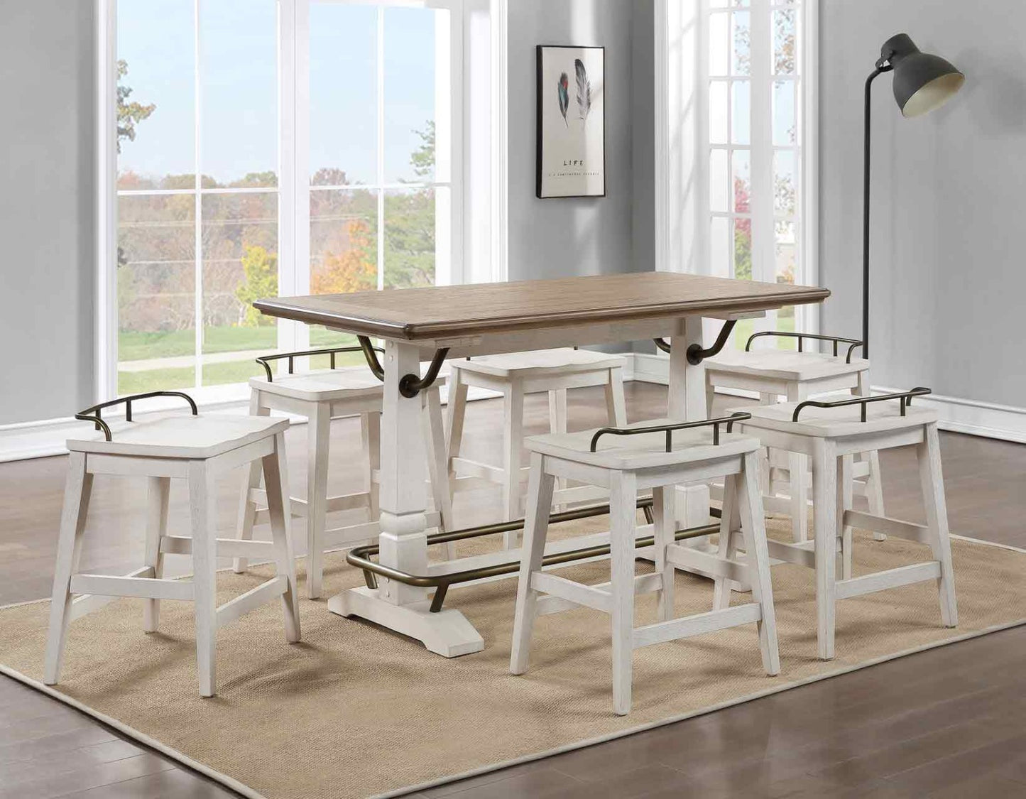 Steve Silver TN600GT - Colección de comedor Pendleton - Heritage Farmhouse