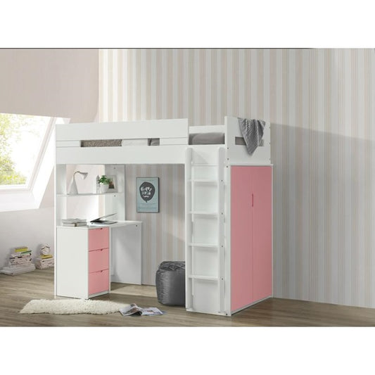Nerice Twin Loft Bed 38040 - 4 Finish Options