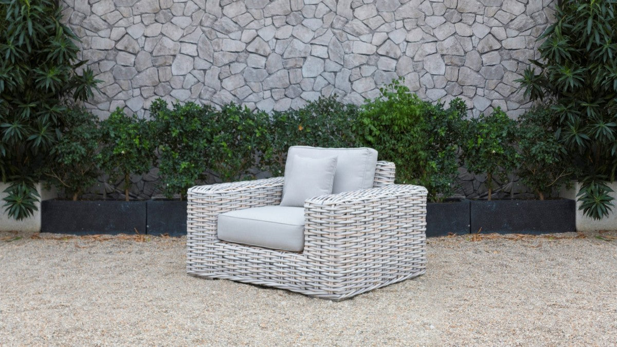 Renava Portugal - 4 Pc Grey Wicker Sofa Set