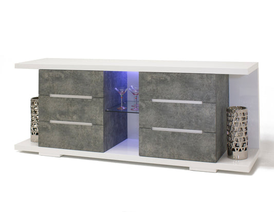 Prato Matte Concrete Buffet