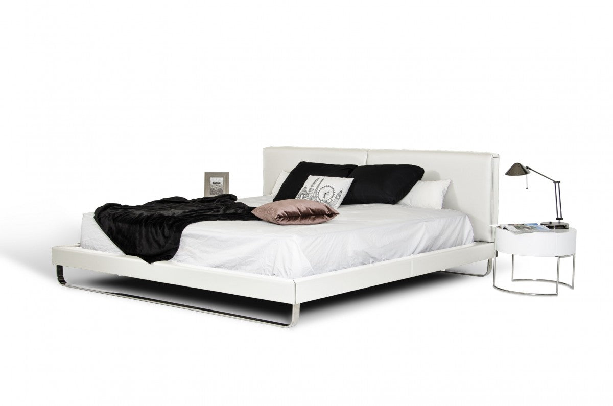 Modrest Ramona by VIG - Modern White Leatherette Bed